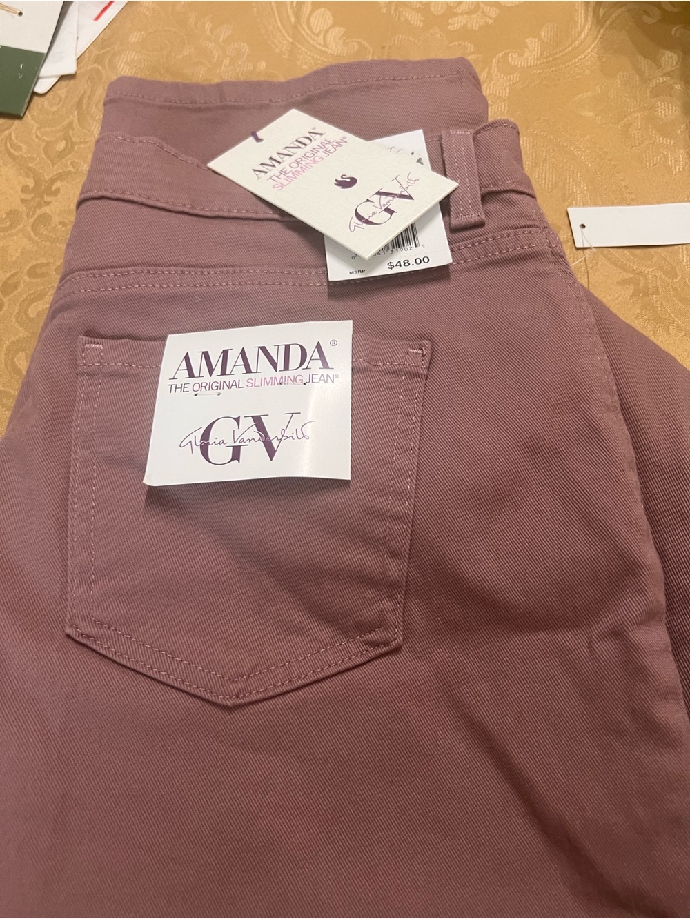 Gloria Vanderbilt Amanda Classic Slimming Jeans Size 12 Moroccan Spice NWT